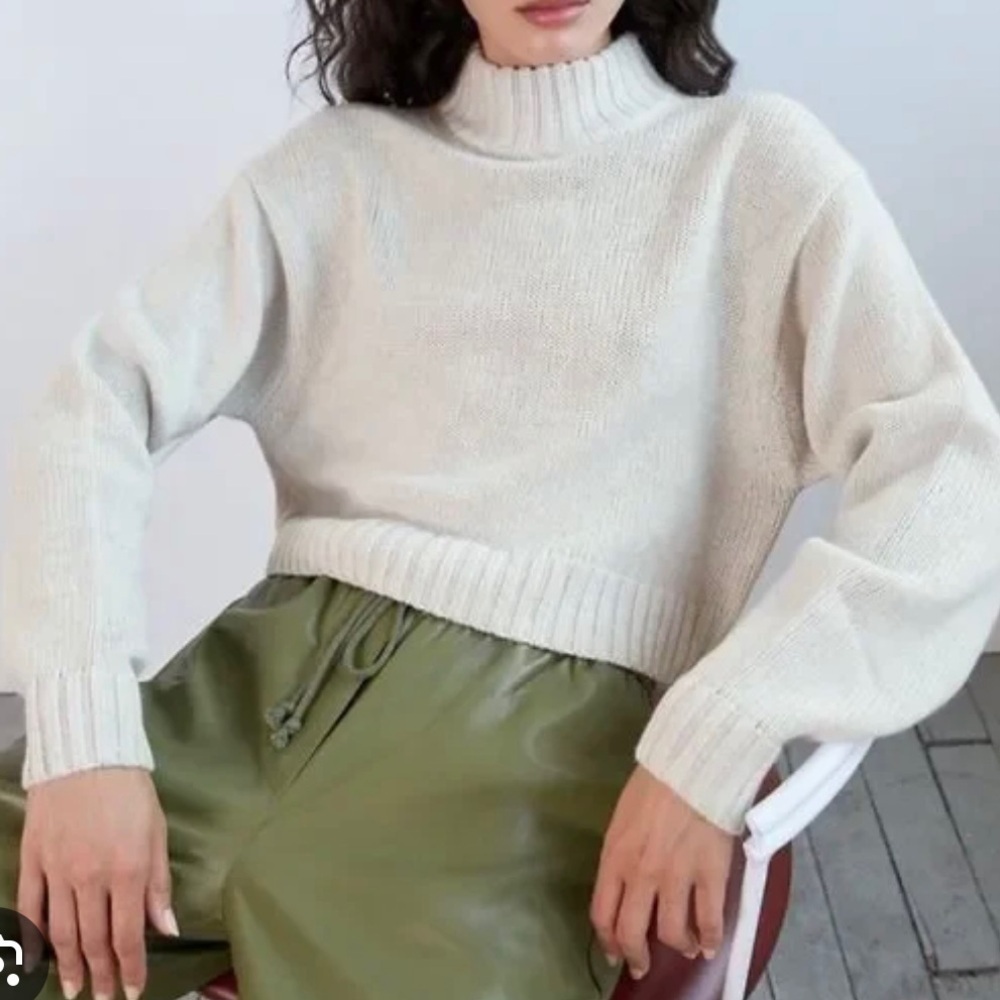 Wilfred Free
Harper Sweater beige crew neck crop size medium